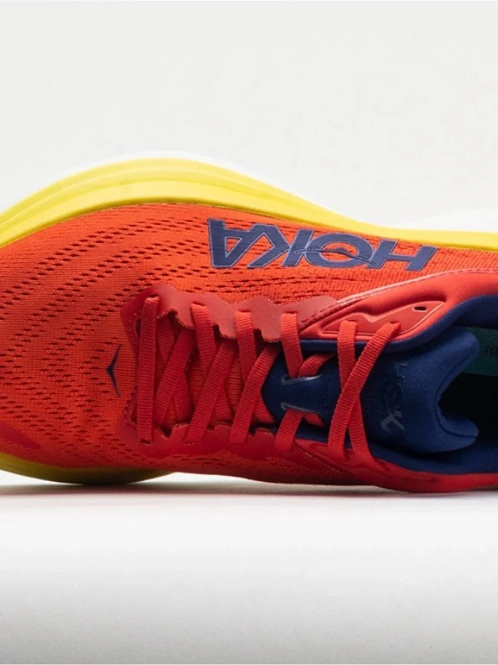 Hoka Bondi 8 Running Shoe - Red Alert Flame - Picture 7 of 9